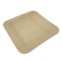 Load image into Gallery viewer, 9" Square Bamboo Plates - (200 count/case)