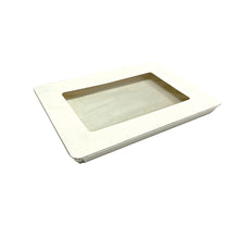 Load image into Gallery viewer, Tree Choice 10" x 14" Rectangular Wooden Lid with Clear View Window for Charcuterie Trays - LIDS ONLY (10 count/case)