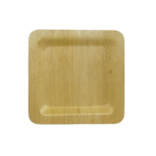 Load image into Gallery viewer, TreeChoice 6" Square Bamboo Plates - (50 packs of 8 - 400 count/case)