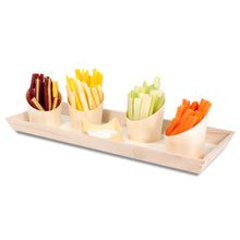 Load image into Gallery viewer, Tree Choice 18" x 7" x 1.25"  Oblong Trapezoid Heavy Duty Tray/Charcuterie Board (10 count/case)
