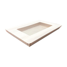 Load image into Gallery viewer, Tree Choice 21" x 14" Rectangular Wooden Lid with Clear View Window for Charcuterie Trays - LIDS ONLY (10 count/case)