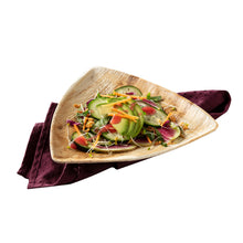 Load image into Gallery viewer, 9" Triangle Palm Leaf Plate