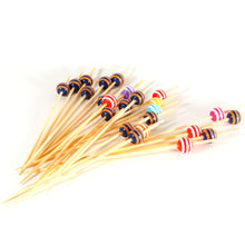 Load image into Gallery viewer, Tree Choice Bamboo Multi Color Bead with Stripes Pick (1200 count/case)