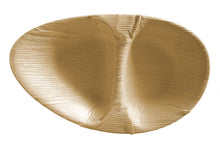 Load image into Gallery viewer, Tree Choice 10" x 6.5" Oval 2 Compartment Leaf Bowl (100 count)