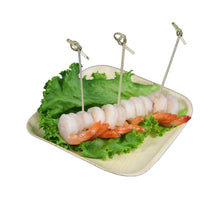 Load image into Gallery viewer, TreeChoice 10" Square Flat Palm Plate (4 packs of 25 - 100 count/case)