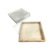 Load image into Gallery viewer, Tree Choice 4.7" x 4.7" Square Lid Clear View Window (25 count/case) - LIDS ONLY