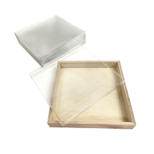 Load image into Gallery viewer, Tree Choice 5.9" x 5.9" Square Lid Clear View Window (25 count/case) - LIDS ONLY