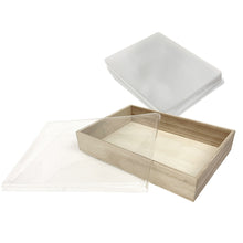 Load image into Gallery viewer, Tree Choice 9.2" x 6.8" Rectangular Lid Clear View Window (25 count/case) - LIDS ONLY
