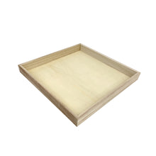Load image into Gallery viewer, Tree Choice 9.4" x 9.4" x 1" Wooden Square Heavy Duty Charcuterie Tray (24 count/case)