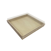 Load image into Gallery viewer, Tree Choice 9.4" x 9.4" x 1" Wooden Square Heavy Duty Charcuterie Tray (24 count/case)