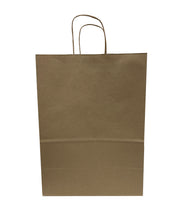 Load image into Gallery viewer, 13" x 7" x 17" Natural Kraft Shopping Bag with Rope Handles (200 ct)