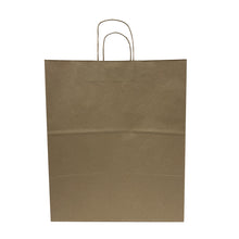 Load image into Gallery viewer, 14" x 10" x 17" Natural Kraft Shopping Bag with Rope Handles (200 ct)