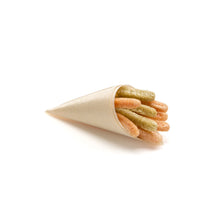 Load image into Gallery viewer, Ultra-lightweight and stylish wooden pine cones is ideal for presenting finger foods, french fries, fruits, and many more.