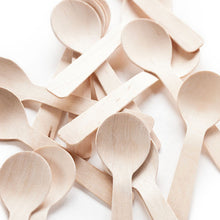 Load image into Gallery viewer, Tree Choice Classic 4" Compostable Wooden Demi Tasting Spoons (400 count)