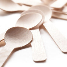 Load image into Gallery viewer, Tree Choice Classic 4" Compostable Wooden Demi Tasting Spoons (400 count)